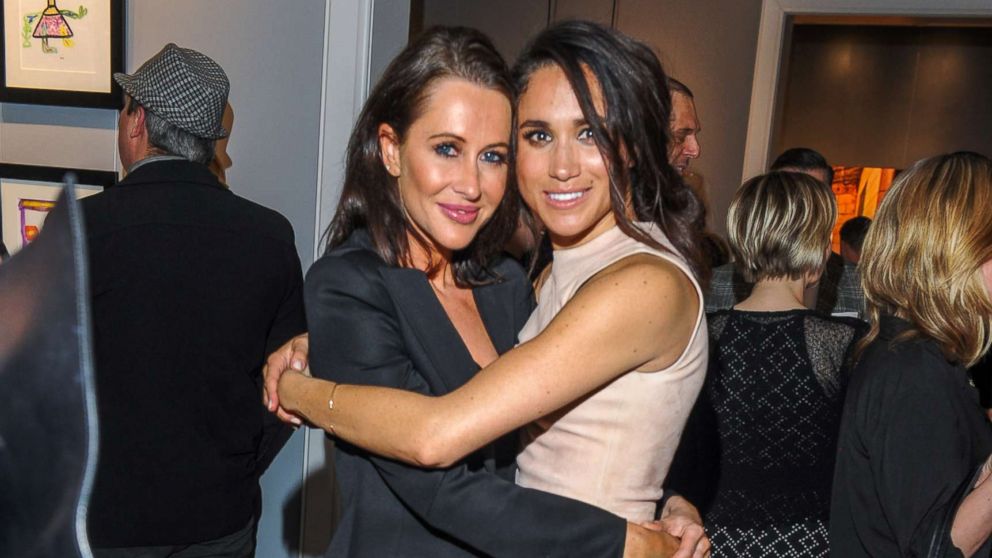 PHOTO: Jessica Mulroney and Meghan Markle attend the World Vision event held at Lumas Gallery on March 22, 2016 in Toronto.