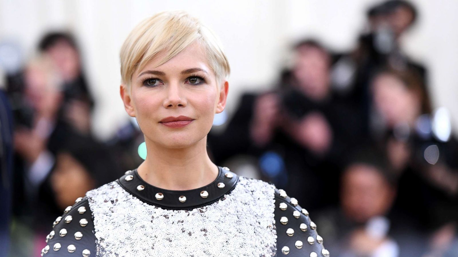 PHOTO: Actor Michelle Williams attends the Heavenly Bodies: Fashion & The Catholic Imagination Costume Institute Gala at The Metropolitan Museum of Art, May 7, 2018, in New York City.