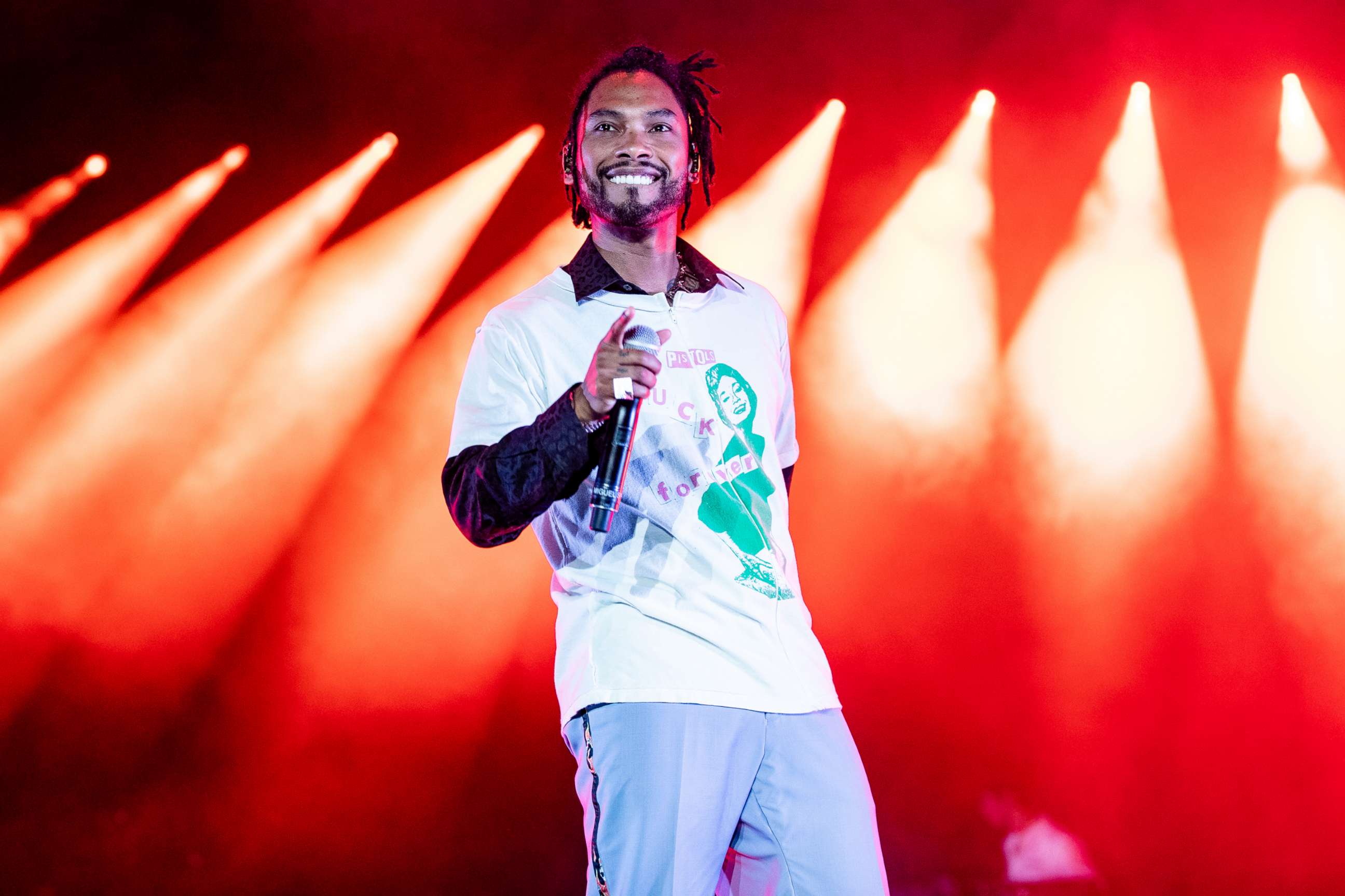 PHOTO: Miguel performs at the 2018 Essence Music Festival at the Mercedes-Benz Superdome on July 6, 2018 in New Orleans.