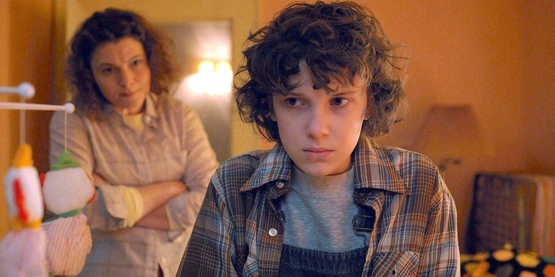PHOTO: Amy Seimetz and Millie Bobby Brown in "Stranger Things," 2016.
