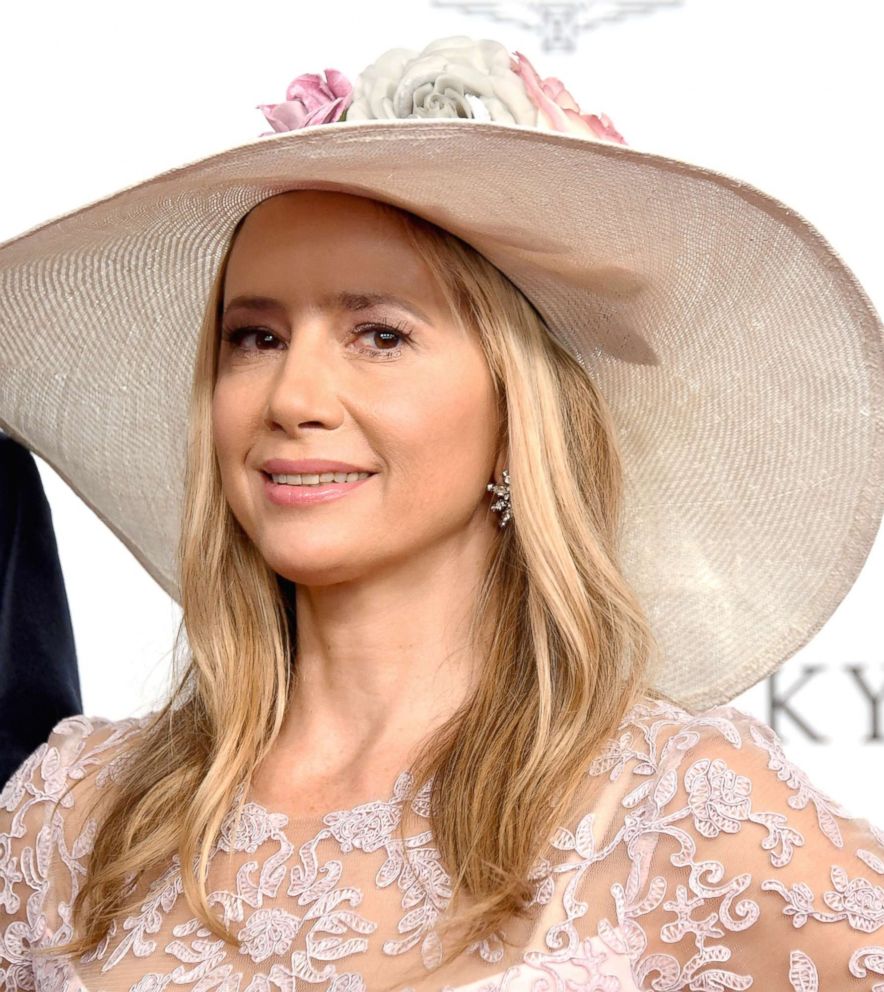 PHOTO: Mira Sorvino attends Kentucky Derby 144 on May 5, 2018, in Louisville, Ky.