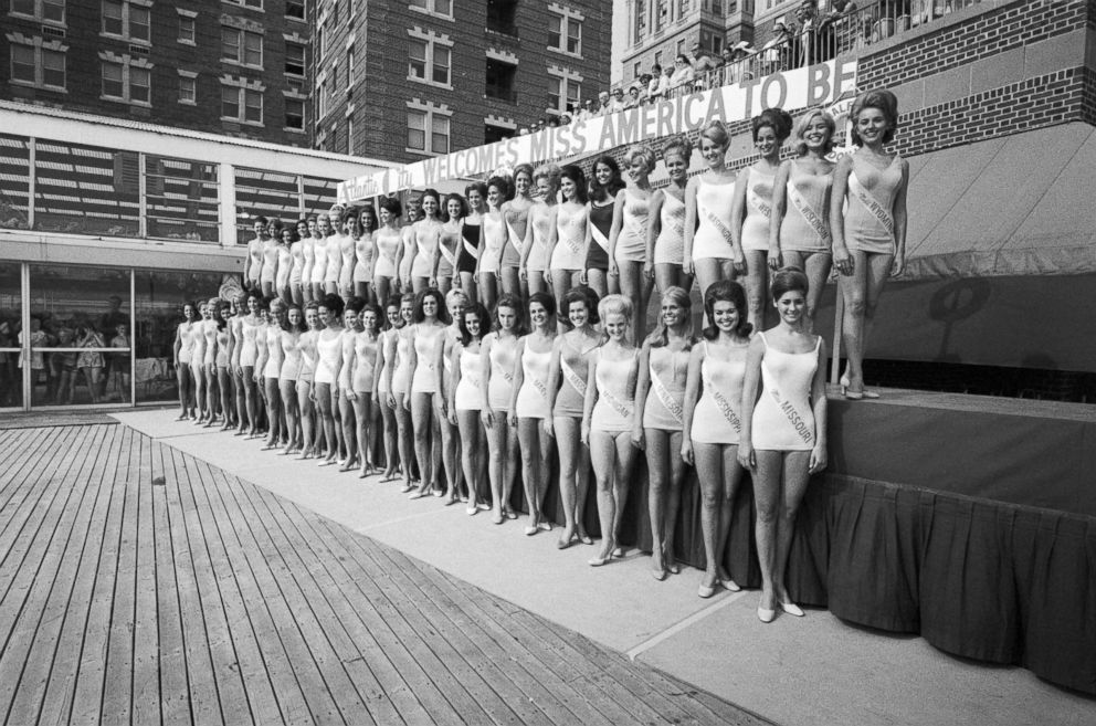 PHOTO: Contestants compete to be crowned Miss America 1970, Atlantic City, N.J., Sept. 4, 1969.