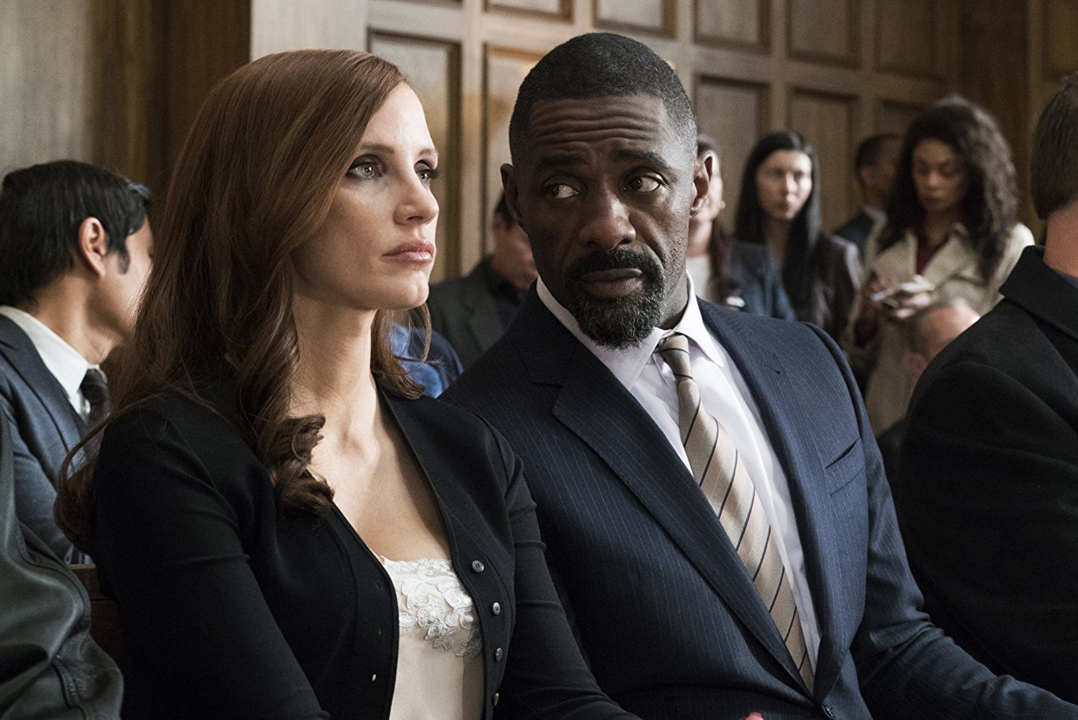 PHOTO: Jessica Chastain and Idris Elba in 'Molly's Game.'