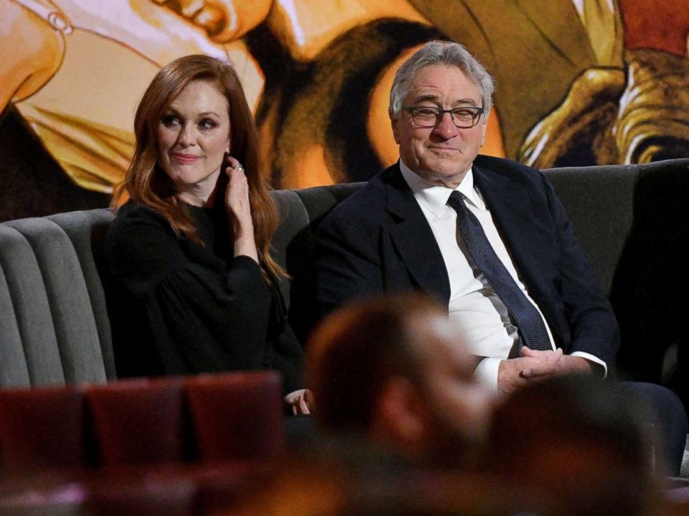 PHOTO: Julianne Moore, Robert De Niro and Alec Baldwin attend Spikes One Night Only: Alec Baldwin at The Apollo Theater, June 25, 2017, in New York City.