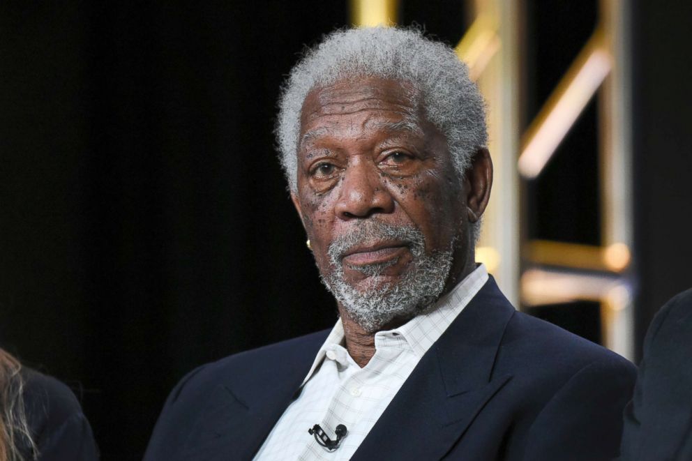 PHOTO: Morgan Freeman participates in the "The Story of God" panel at the National Geographic Channel 2016 Winter TCA in Pasadena, Calif., Jan. 6, 2016.