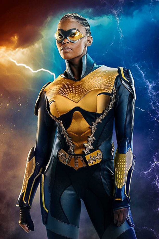 PHOTO: Nafessa Williams appears  in costume for her role in "Black Lightning."