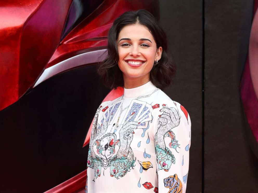 PHOTO: Naomi Scott attends Power Rangers film premiere in Tokyo, July 3, 2017.