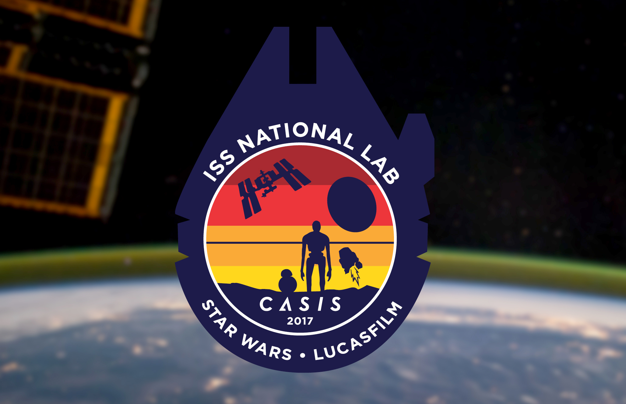 PHOTO: LucasFilm and NASA have teamed up to create an International Space Station mission patch.
