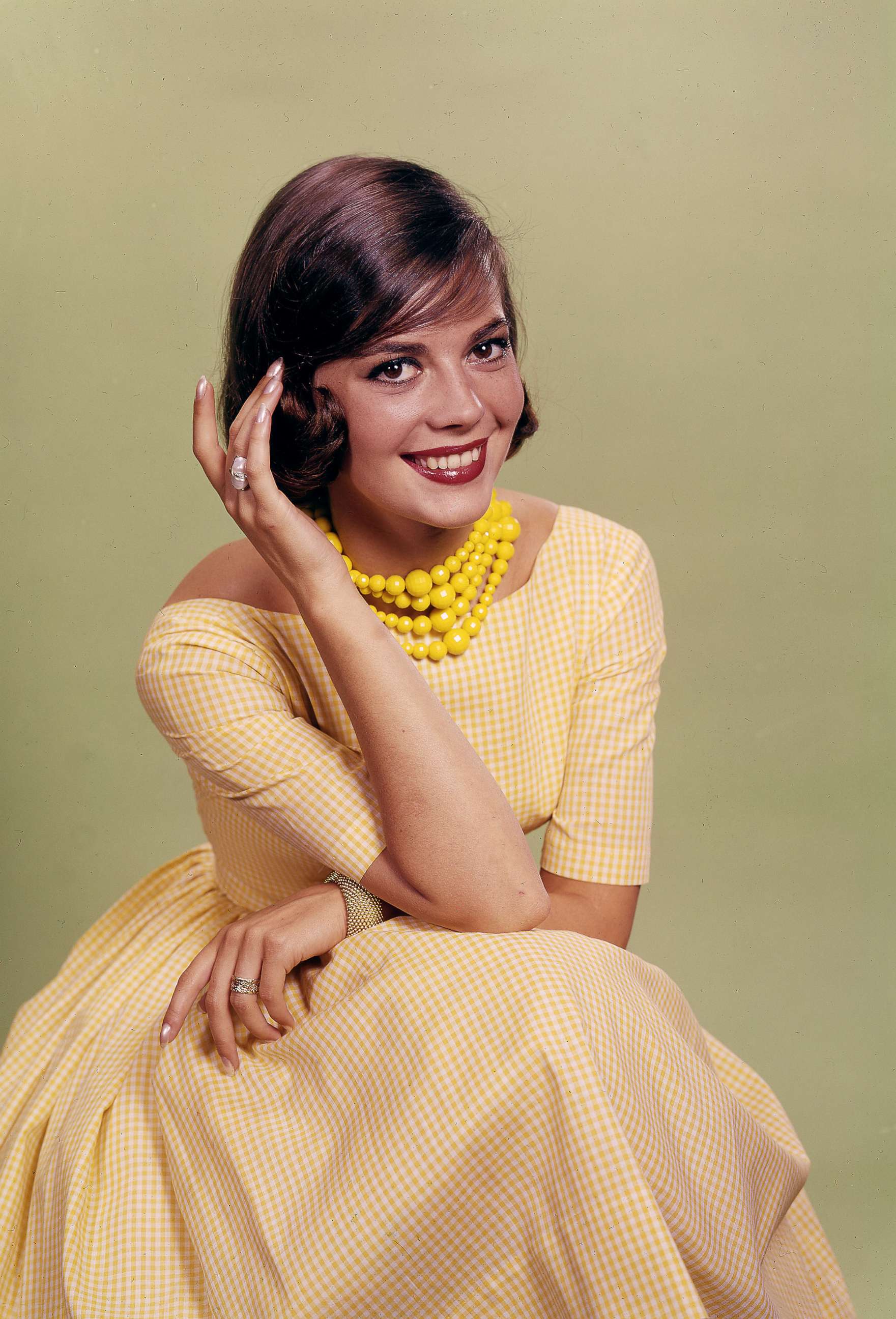 PHOTO: Natalie Wood in the Daily News color studio, Aug. 21, 1956.