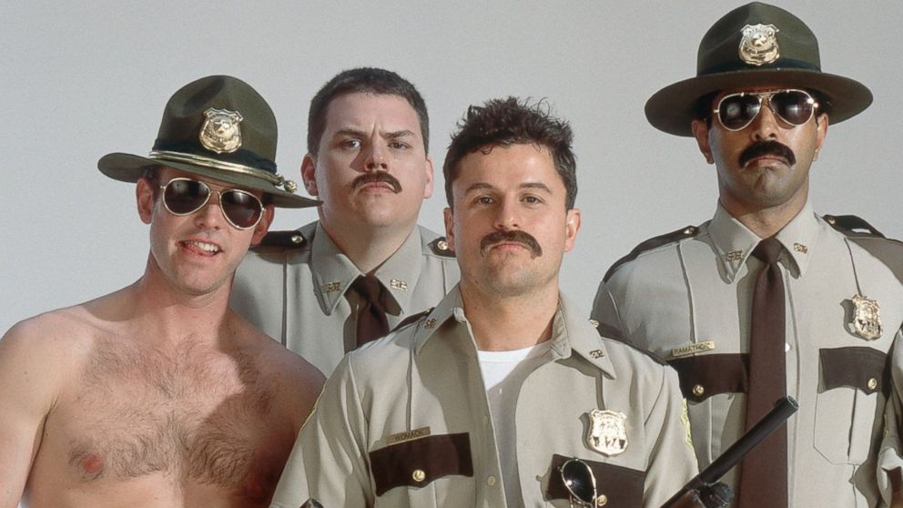 A promotional image from "Super Troopers". 
