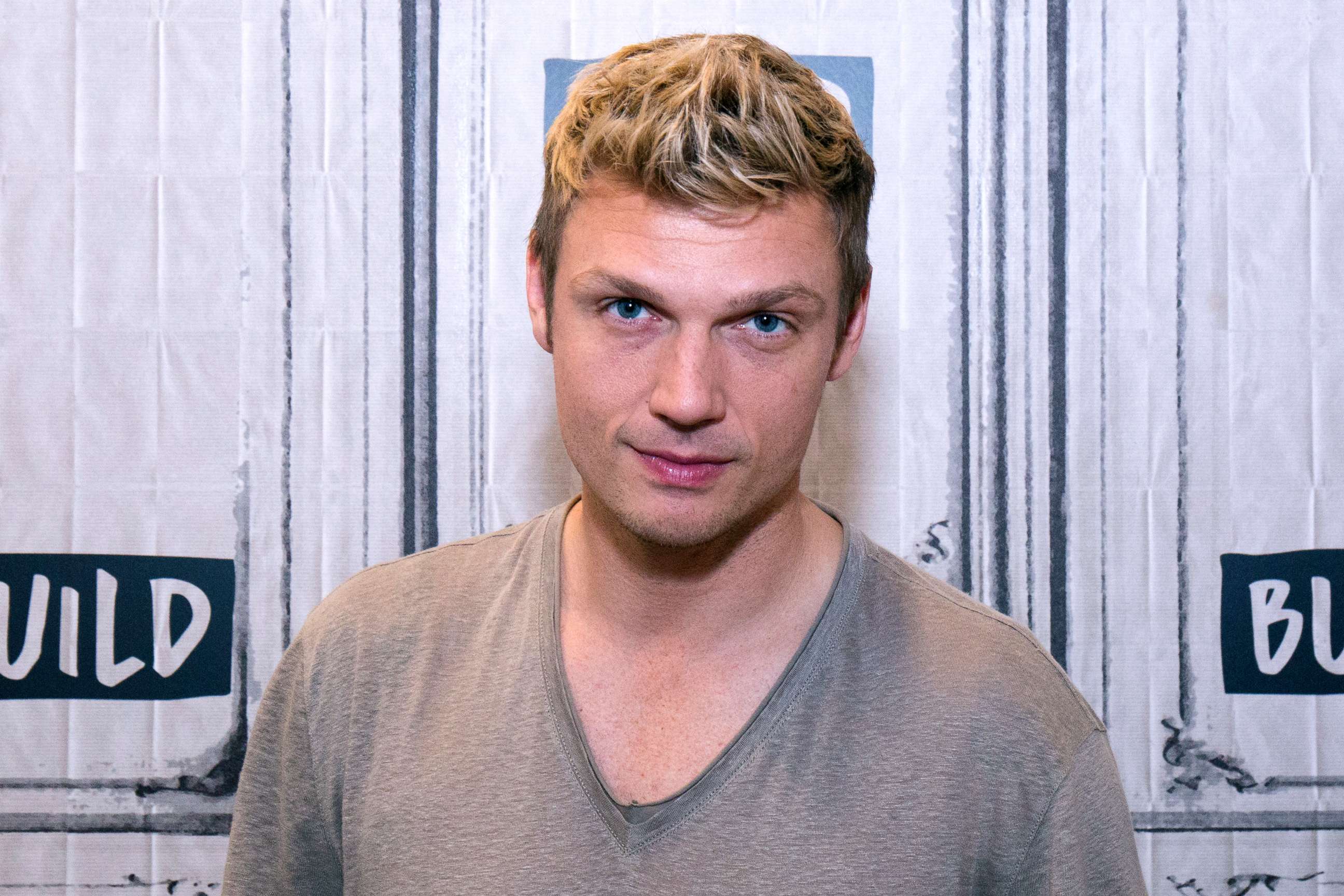 PHOTO: Nick Carter discusses the new show "Boy Band" at Build Studio, June 26, 2017, in New York City.