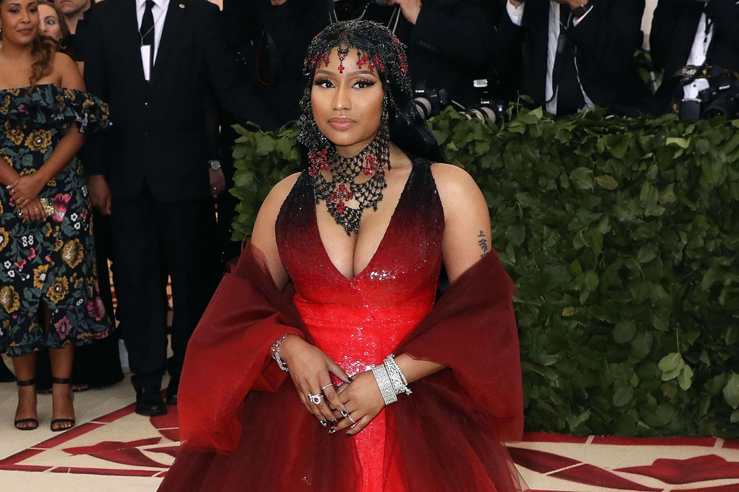PHOTO: Nicki Minaj attends the Met Gala at Metropolitan Museum of Art in New York, May 7, 2018.