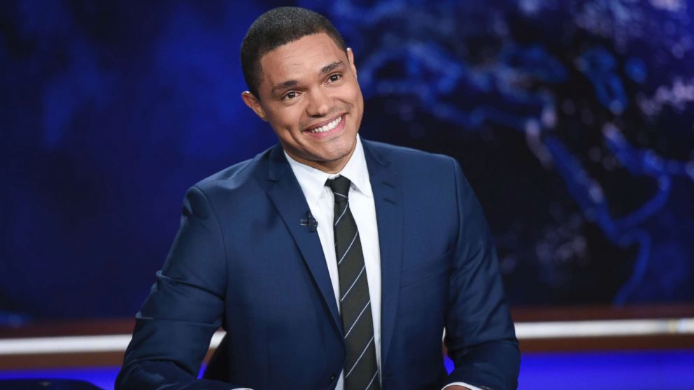 In this Sept. 29, 2015, file photo, Trevor Noah appears during a taping of "The Daily Show," on Comedy Central, in New York City.