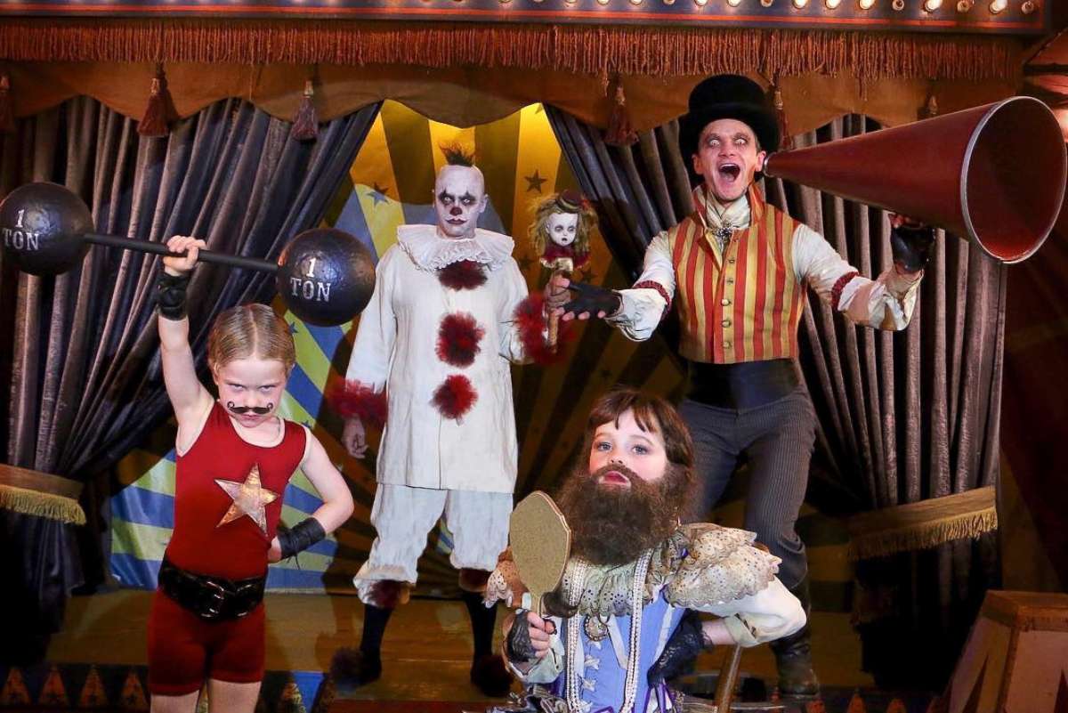 PHOTO: Neil Patrick Harris and his family dressed up as a carnival performers.