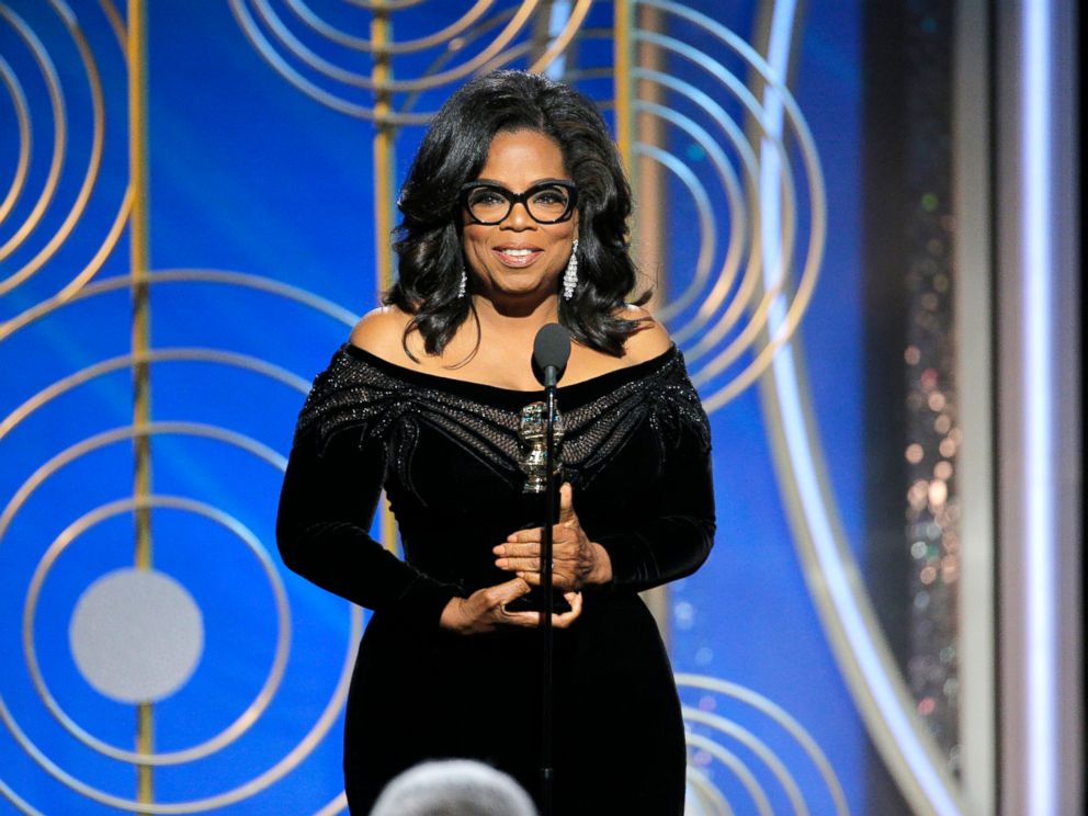 PHOTO: At the 75th Annual Golden Globe Awards, Oprah Winfrey accepts the Cecil B. DeMille Award, Jan. 7, 2018, in Beverly Hills, Calif.