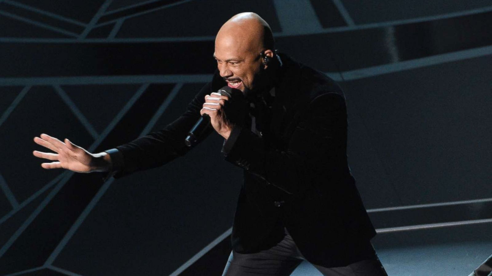 PHOTO: Common and Andra Day perform "Stand Up For Something" from the film "Marshall" at the Oscars, March 4, 2018, at the Dolby Theatre in Los Angeles.