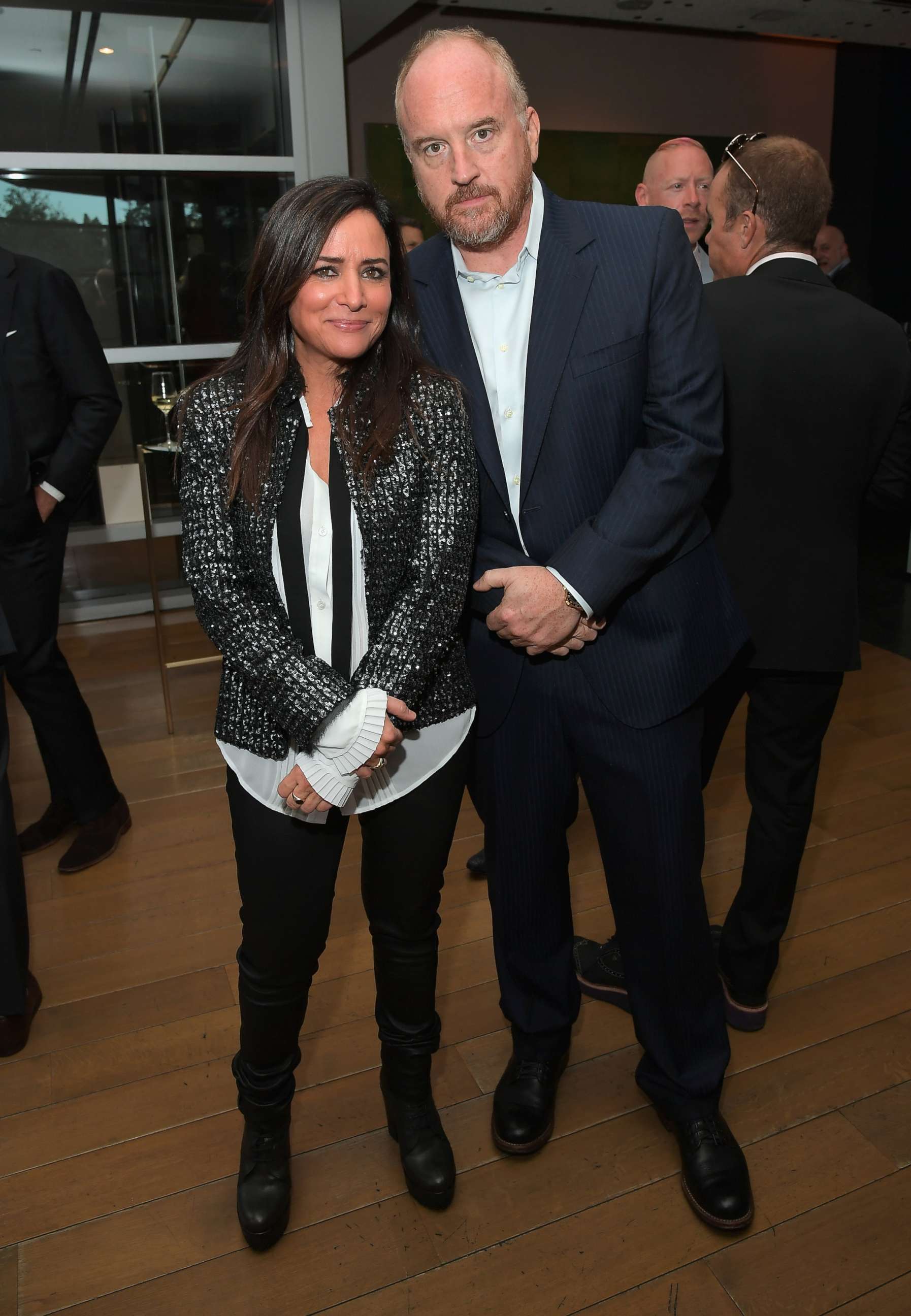 PHOTO: Pamela Adlon and Louis C.K. attend FX Networks celebration of their Emmy nominees in partnership with Vanity Fair at Craft, Sept. 16, 2017, in Century City, California. 