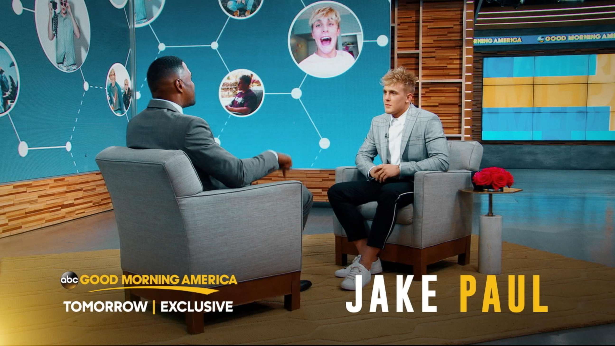 PHOTO: Youtube star Jake Paul opened up about how he hopes to be a role model in an interview with ABC News' Michael Strahan. 
