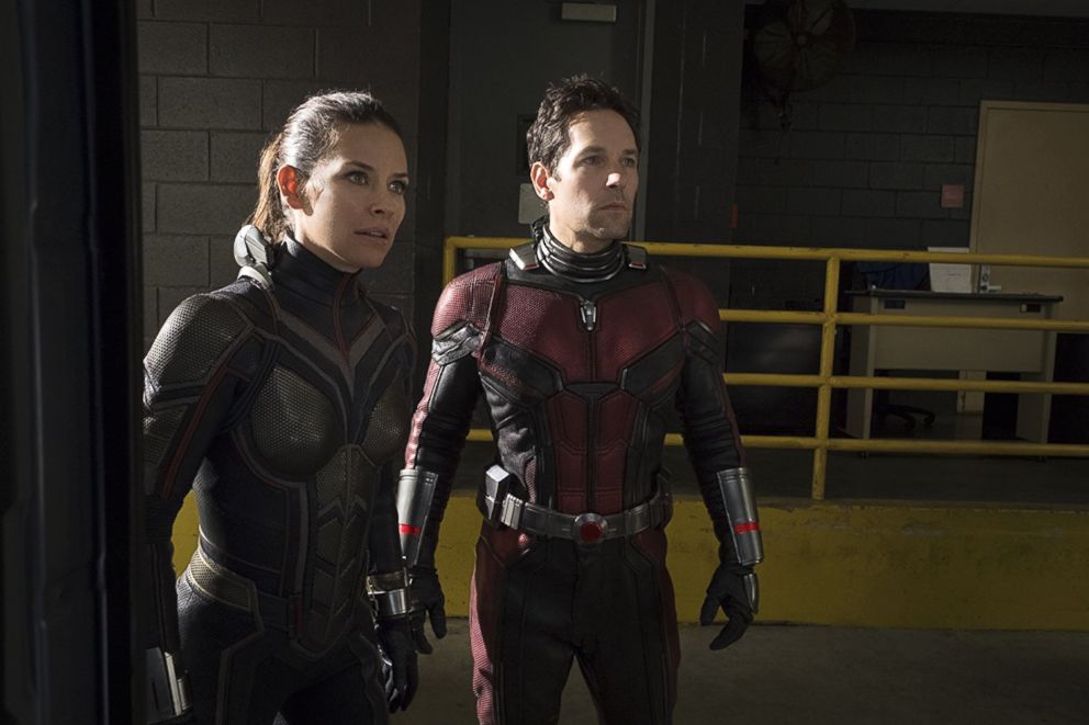 PHOTO: Evangeline Lilly and Paul Rudd in Marvel's "Ant-Man and the Wasp" (2018).
