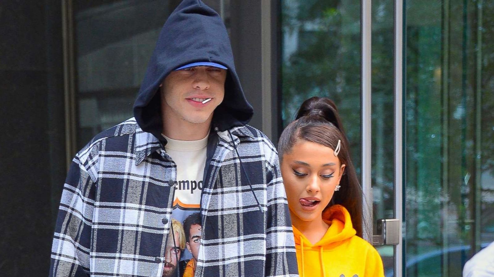 PHOTO: Pete Davidson with Ariana Grande, June 20, 2018 in New York City.