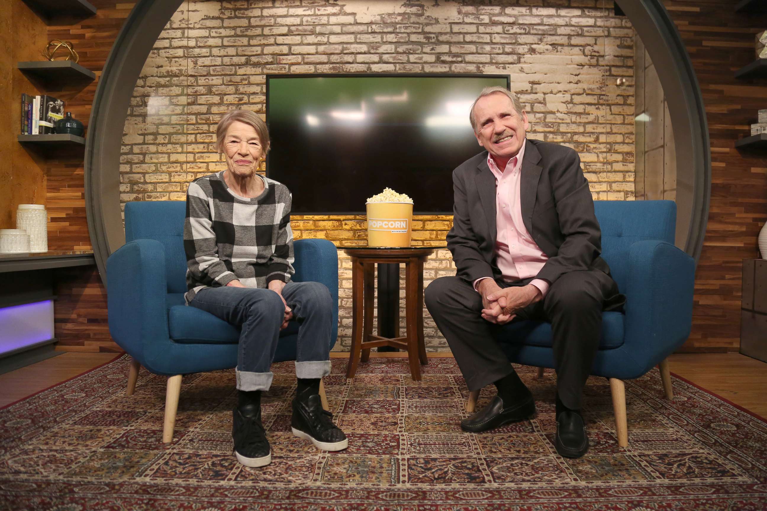 PHOTO: Glenda Jackson appears on "Popcorn with Peter Travers" at ABC News studios, April 16, 2018, in New York City.