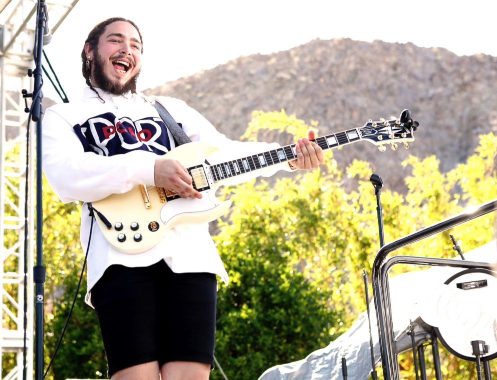 PHOTO: Post Malone performs at the Coachella Republic Records Jaegermeister Party on April 17, 2016, in Palm Springs, Calif.