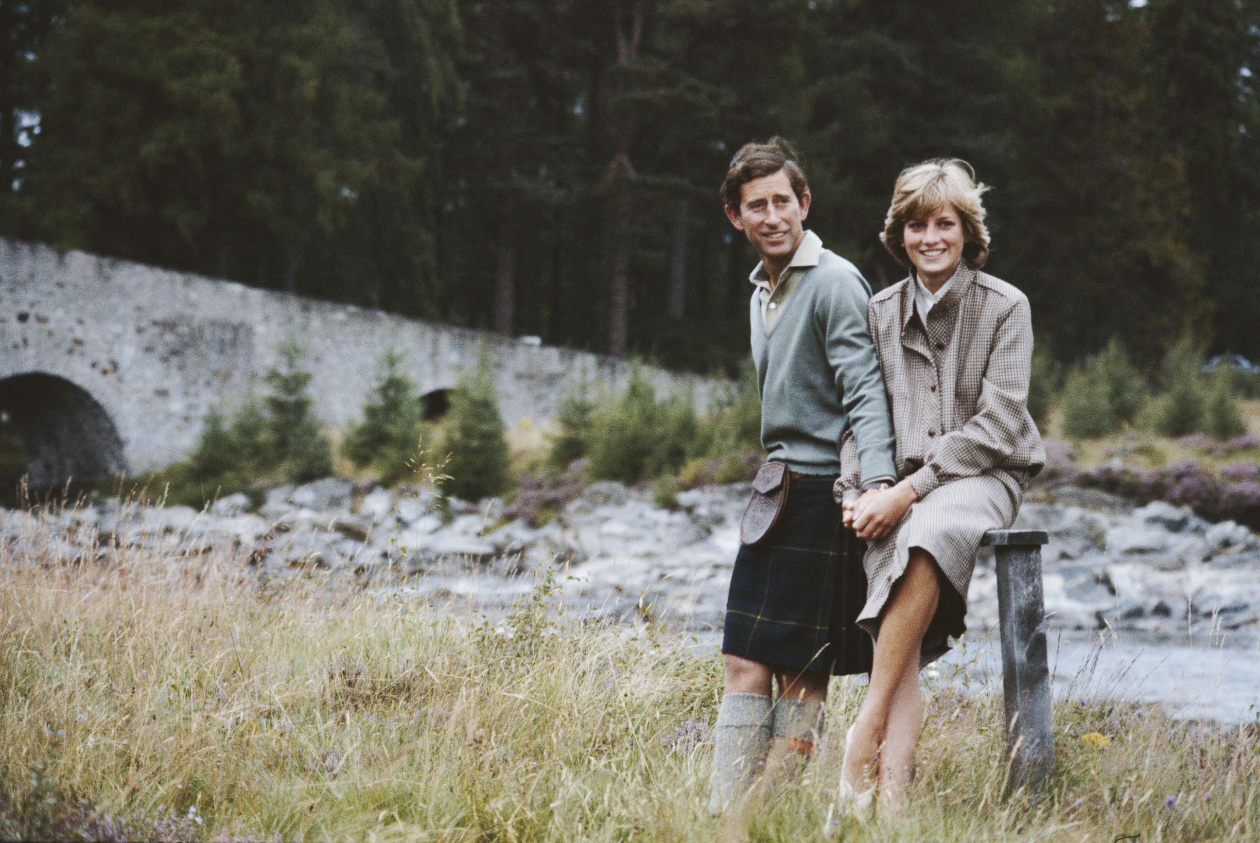 PHOTO: Prince Charles and Diana, Princess of Wales pose together during their honeymoon in Balmoral, Scotland, August 19, 1981. 