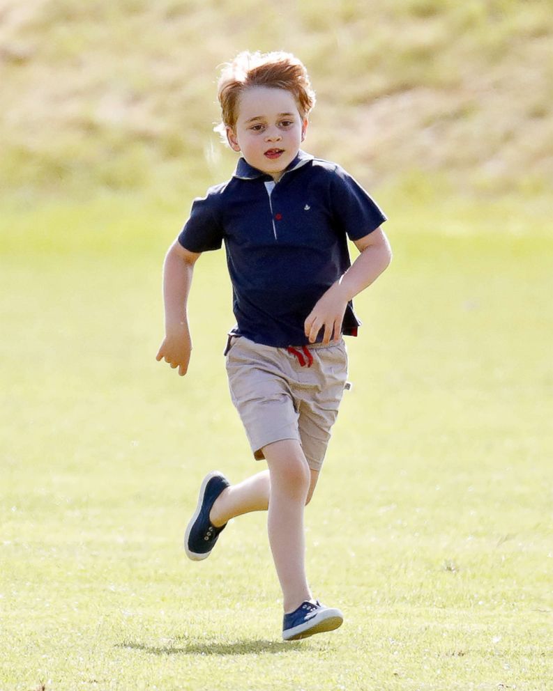 PHOTO: Prince George of Cambridge attends the Maserati Royal Charity Polo Trophy at the Beaufort Polo Club on June 10, 2018, in Gloucester, England.