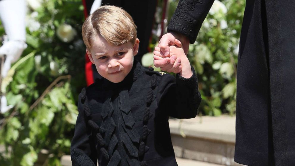 PHOTO: Britain's Prince George leaves after the wedding of Prince Harry and Meghan Markle at St. George's Chapel in Windsor Castle in Windsor, May 19, 2018.