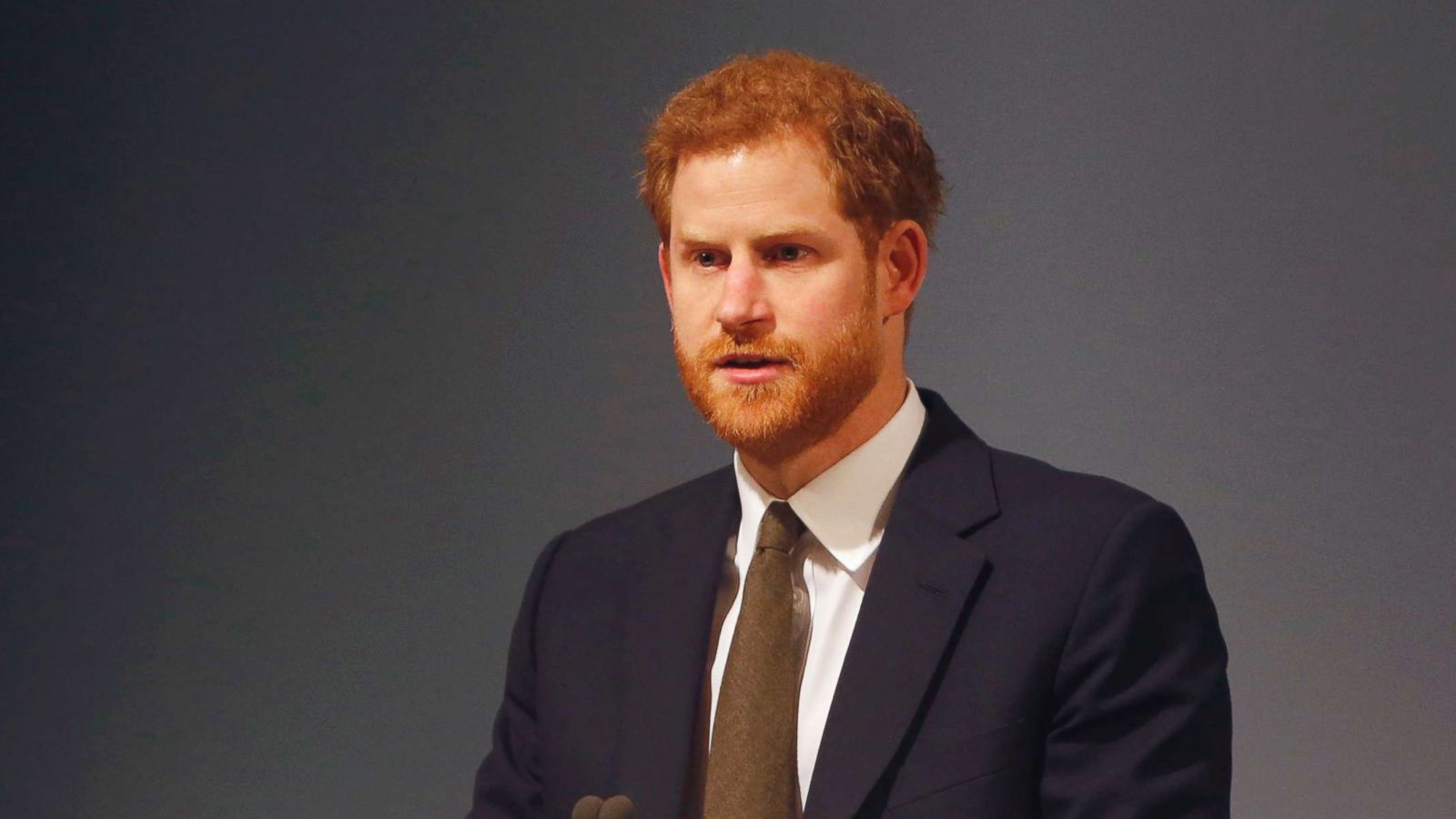 PHOTO: Britain's Prince Harry speaks at the Commonwealth Heads of Government Meeting Youth Forum in London, April 16, 2018.