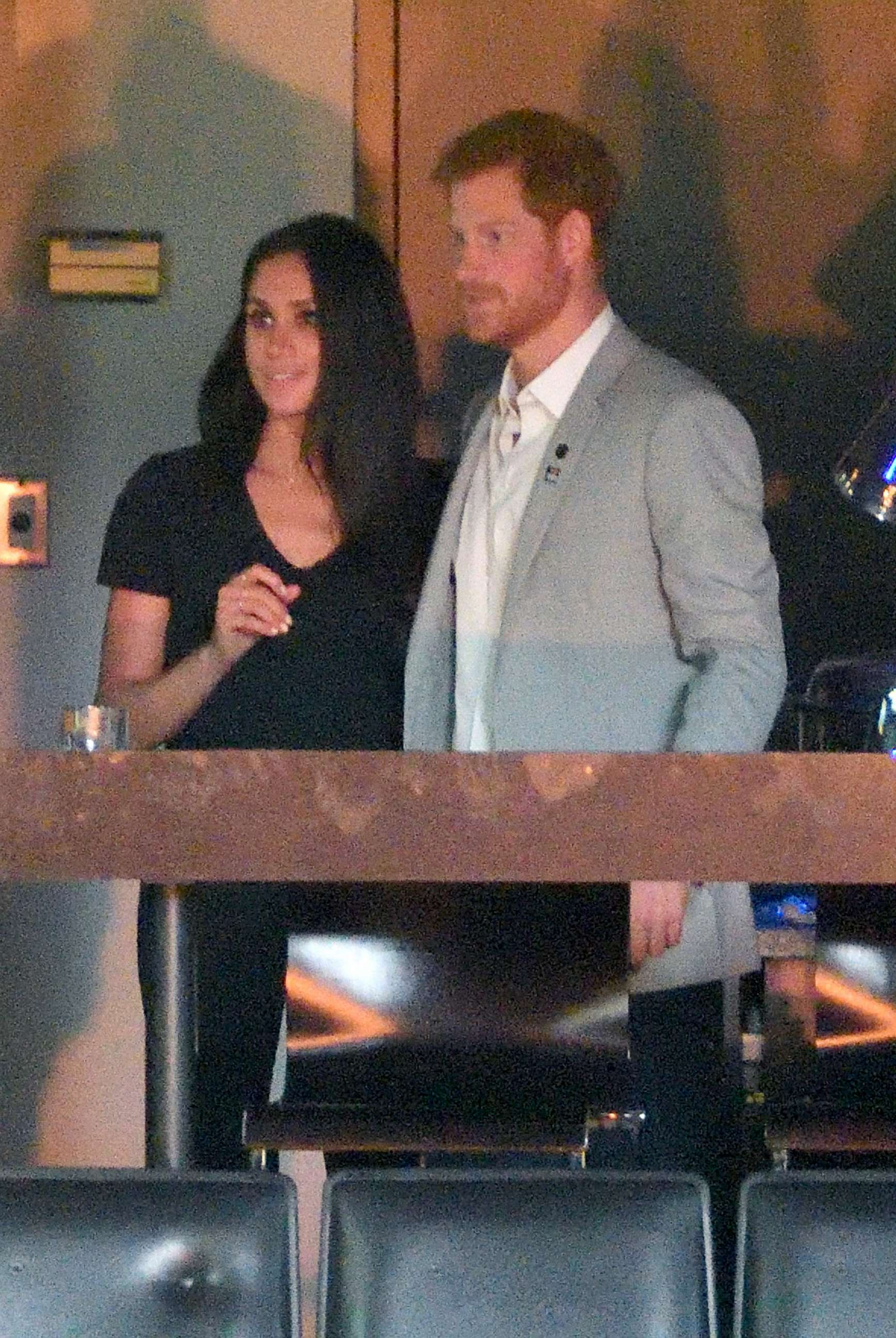 PHOTO: Meghan Markle and Prince Harry are seen at the Closing Ceremony on day 8 of the Invictus Games Toronto 2017 at the Air Canada Centre, Sept. 30, 2017, in Toronto, Canada. 