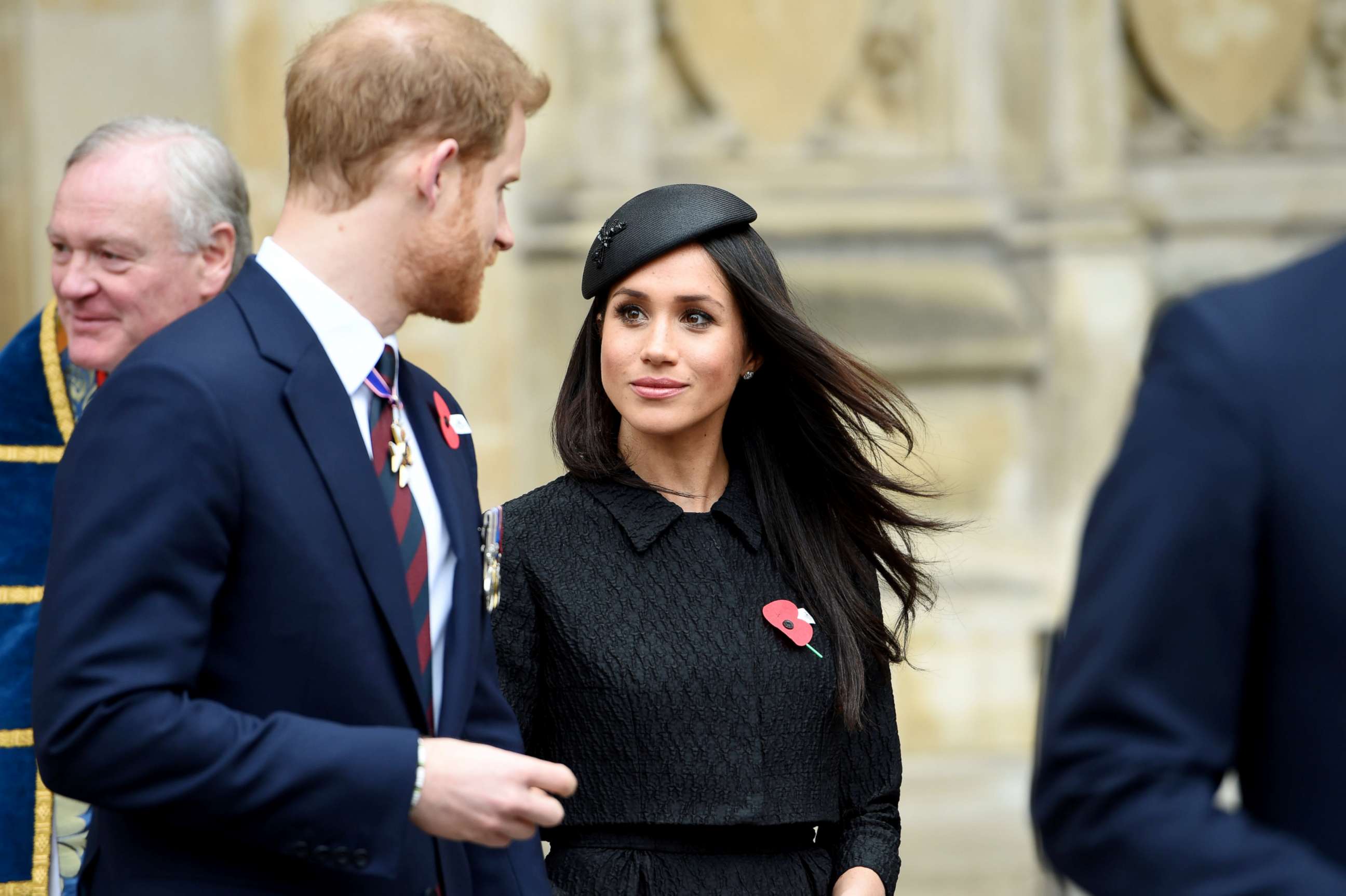 PHOTO: Britain's Prince Harry and Meghan Markle attend a Service of Thanksgiving and Commemoration on ANZAC Day at Westminster Abbey in London, Britain, April 25, 2018.