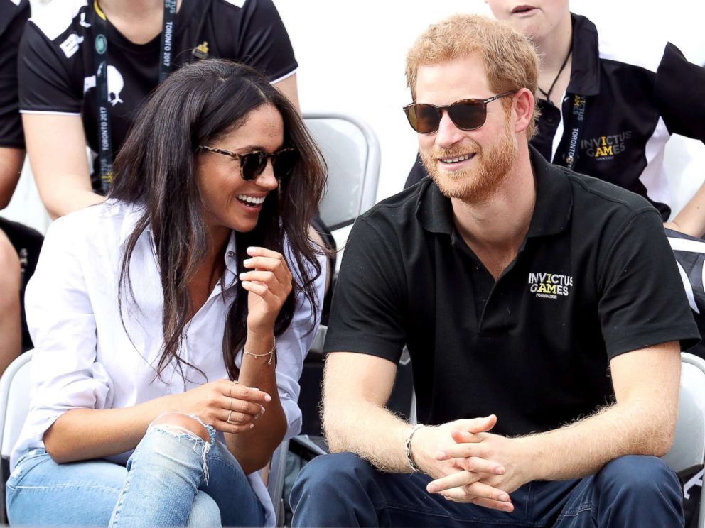 PHOTO: Prince Harry and Meghan Markle attend a Wheelchair Tennis match during the Invictus Games, on Sept. 25, 2017, in Toronto.