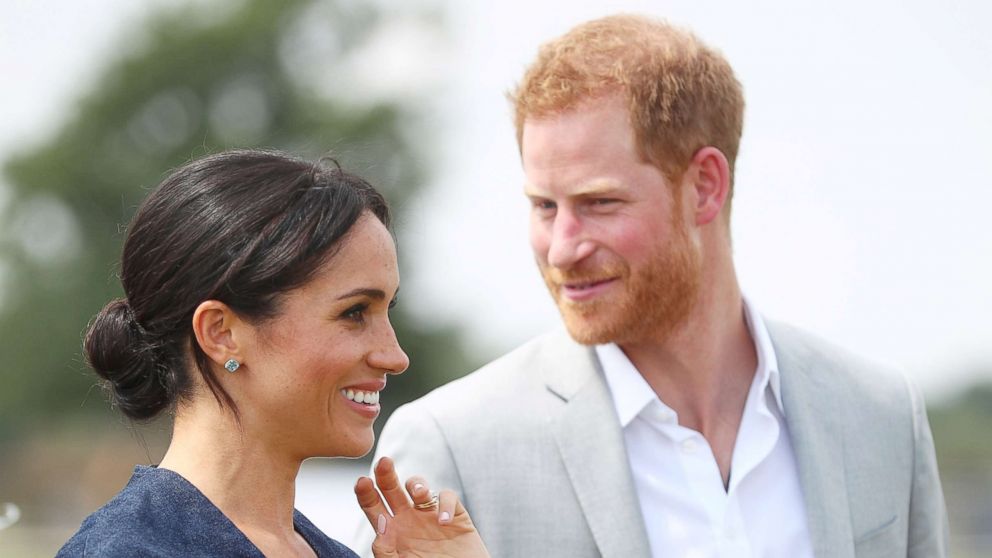 PHOTO: Britain's Prince Harry and Meghan the Duchess of Sussex arrive at a charity polo match in Windsor, Britain, July 26, 2018.