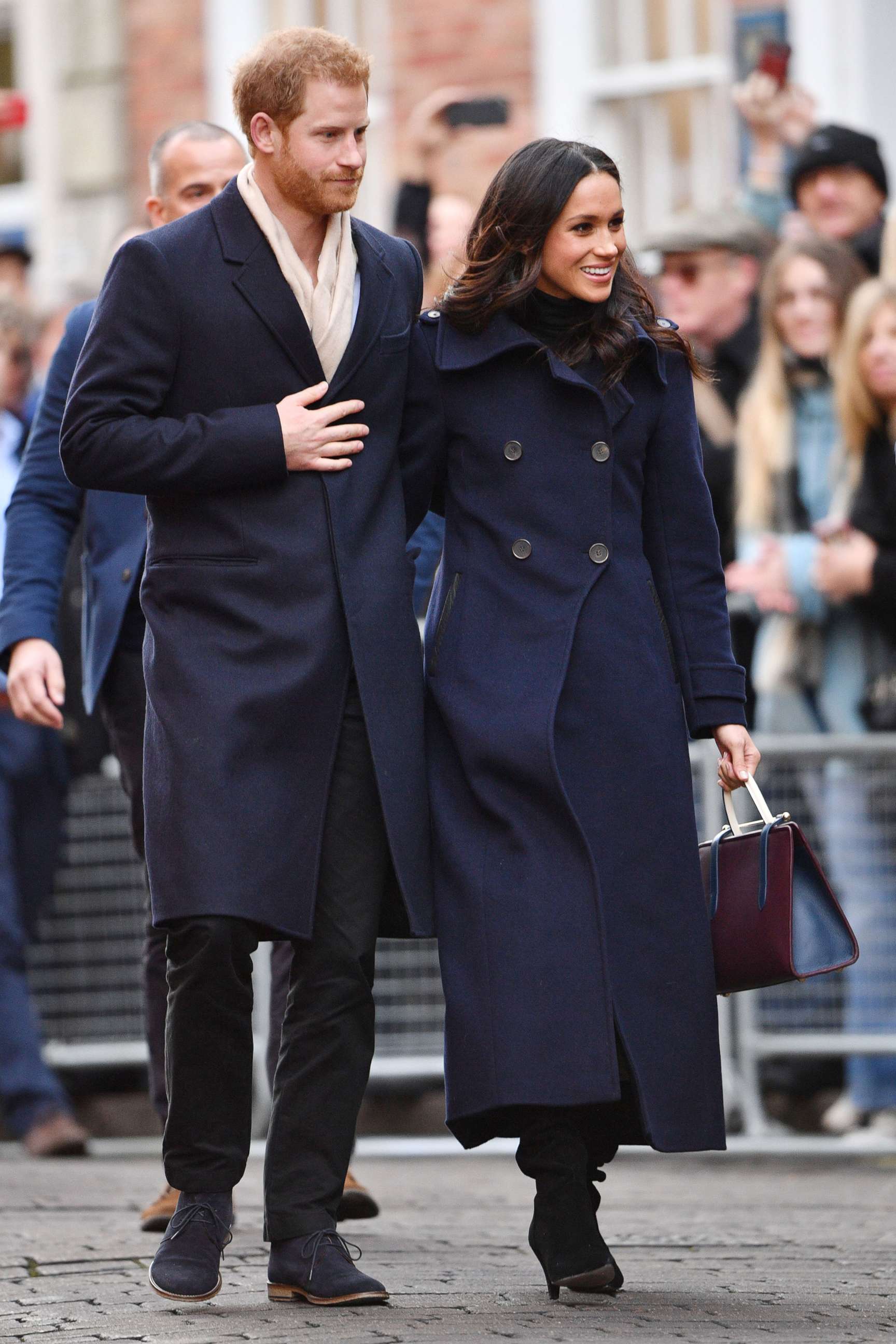 PHOTO: Prince Harry and Meghan Markle visit the Terrence Higgins Trust World AIDS Day Charity Fair, in Nottingham, England, Dec. 1, 2017.