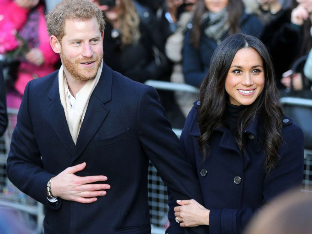 PHOTO: Britain's Prince Harry and his fiancee, Meghan Markle visit the Terrence Higgins Trust World AIDS Day charity fair at the Nottingham Contemporary, in Nottingham, England, Dec. 1, 2017.
