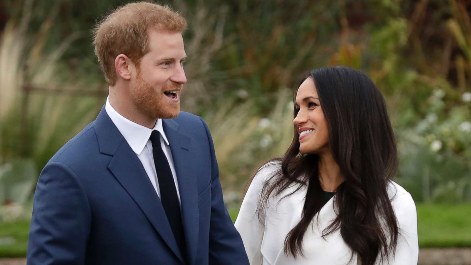 PHOTO: Prince Harry and Meghan Markle pose for photographers in the grounds of Kensington Palace in London, following the announcement of their engagement, Nov. 27, 2017.