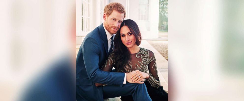 PHOTO: Britains Prince Harry and Meghan Markle pose for one of two official engagement photos, at Frogmore House, in Windsor, England, in this photo released by Kensington Palace, Dec. 21, 2017.