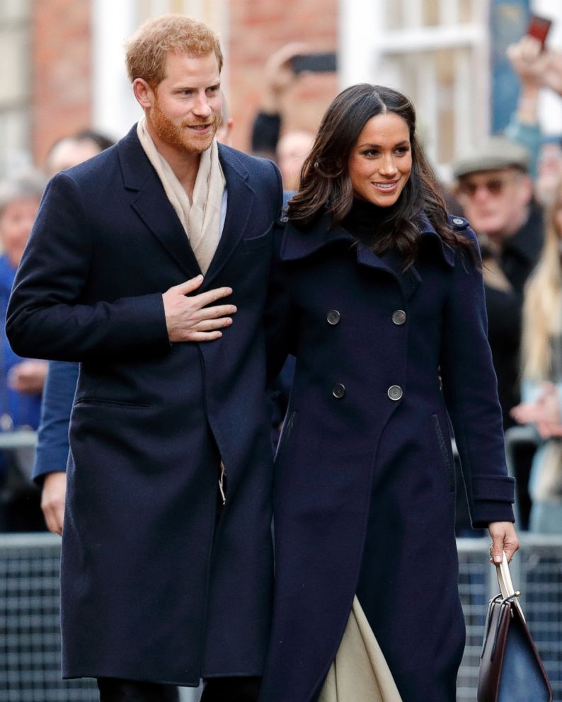 PHOTO: Prince Harry and Meghan Markle attend a Terrence Higgins Trust World AIDS Day charity fair at Nottingham Contemporary, Dec. 1, 2017, in Nottingham, England.