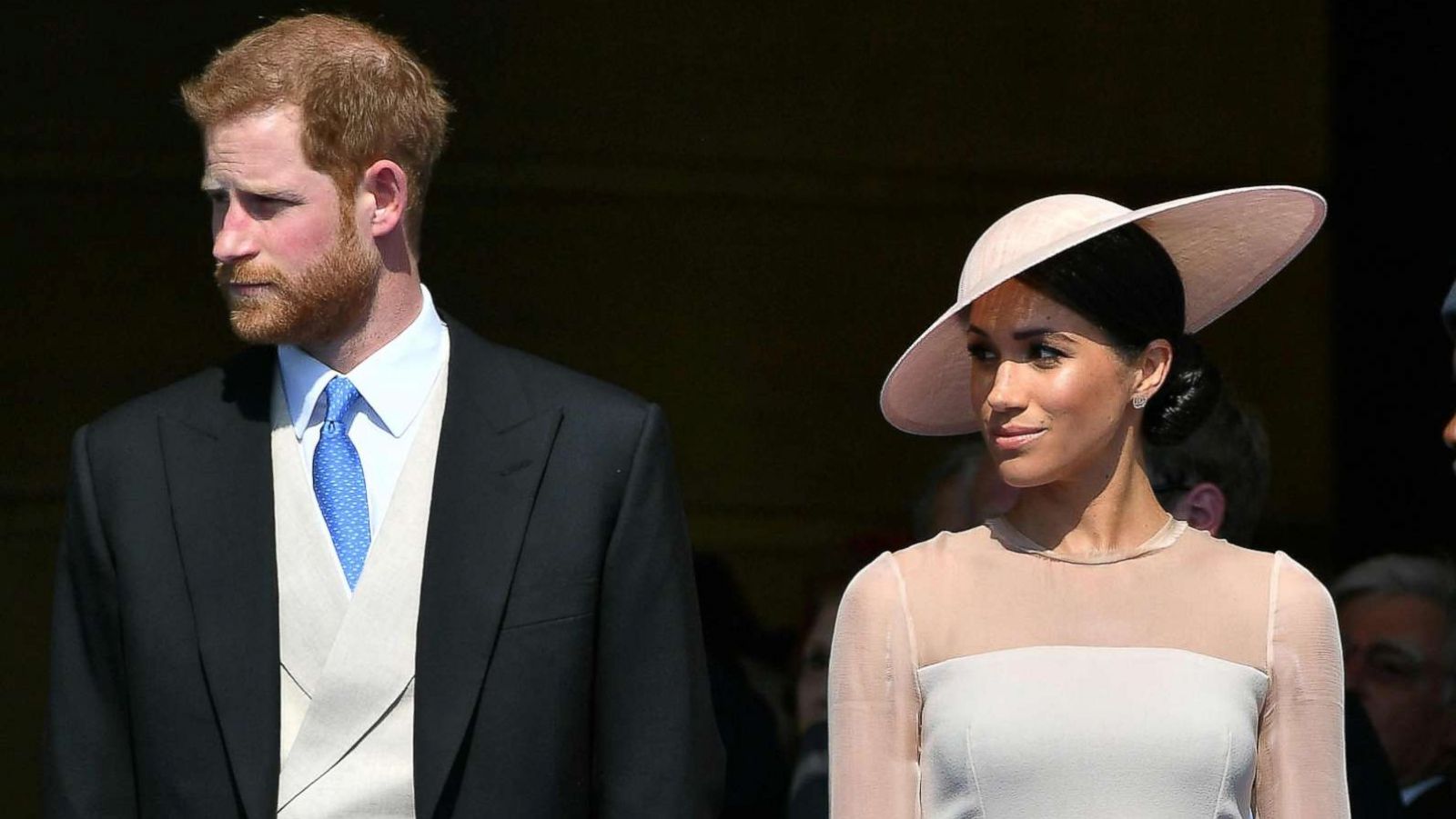 PHOTO: Britain's Prince Harry, Duke of Sussex and Britain's Meghan, Duchess of Sussex, attend the Prince of Wales's 70th Birthday Garden Party at Buckingham Palace in London, May 22, 2018.