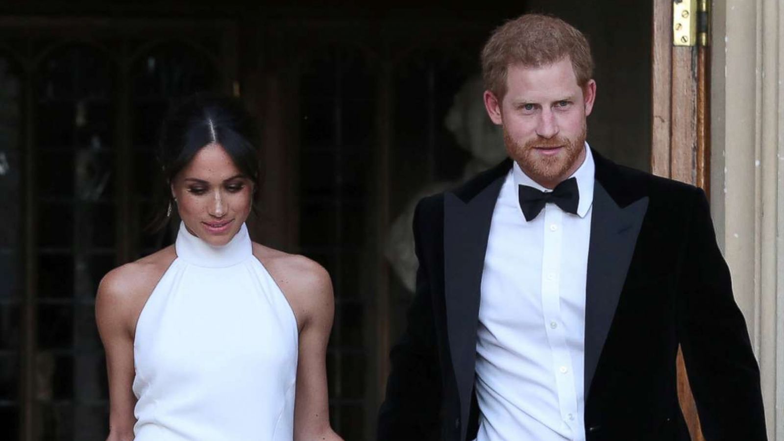 PHOTO: The newly married Duchess and Duke of Sussex, Meghan Markle and Prince Harry leave Windsor Castle after their wedding to attend an evening reception at Frogmore House, in Windsor, England, May 19, 2018.