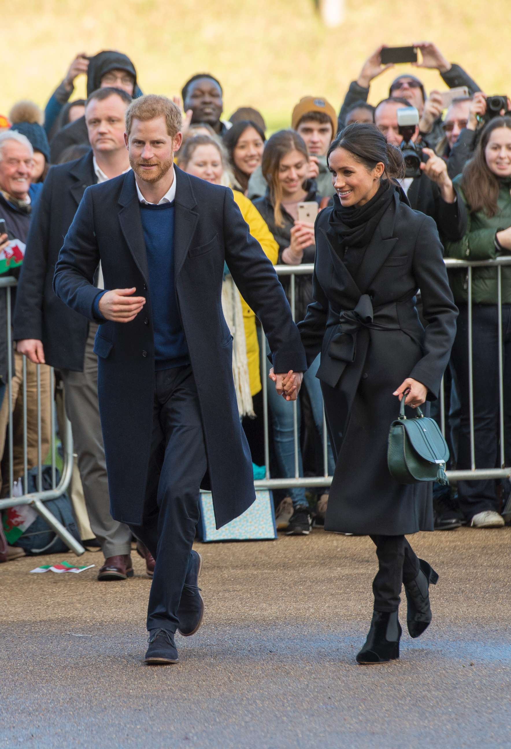PHOTO: Prince Harry and Meghan Markle during a visit to Cardiff Castle, Jan. 18, 2017, in Wales, UK.