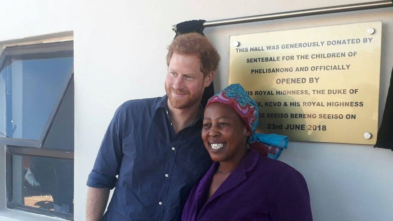 PHOTO: Prince Harry visits to his charity Sentebale in LeSotho, June 23, 2018.