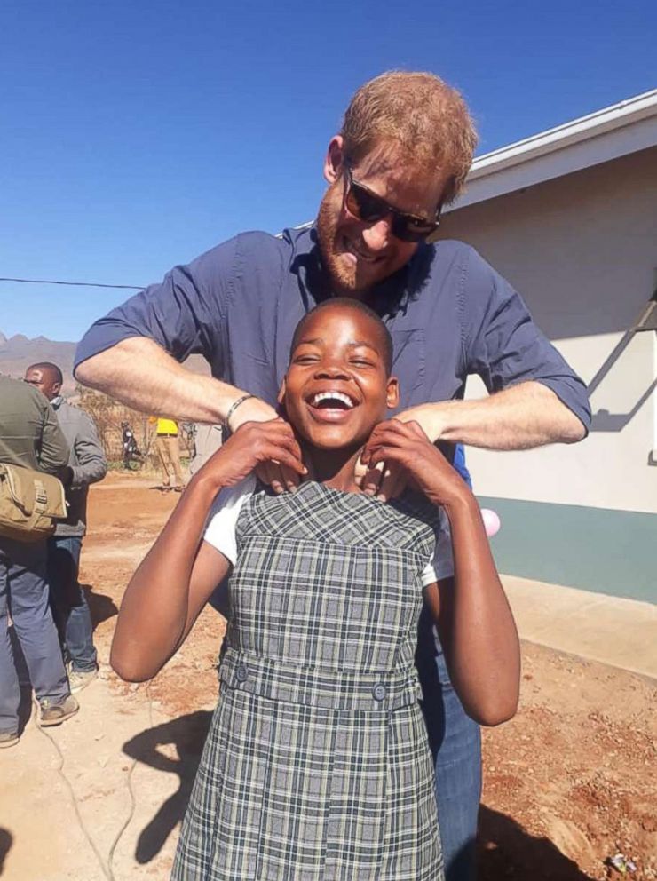 PHOTO: Prince Harry visits his charity Sentebale in LeSotho, June 23, 2018.