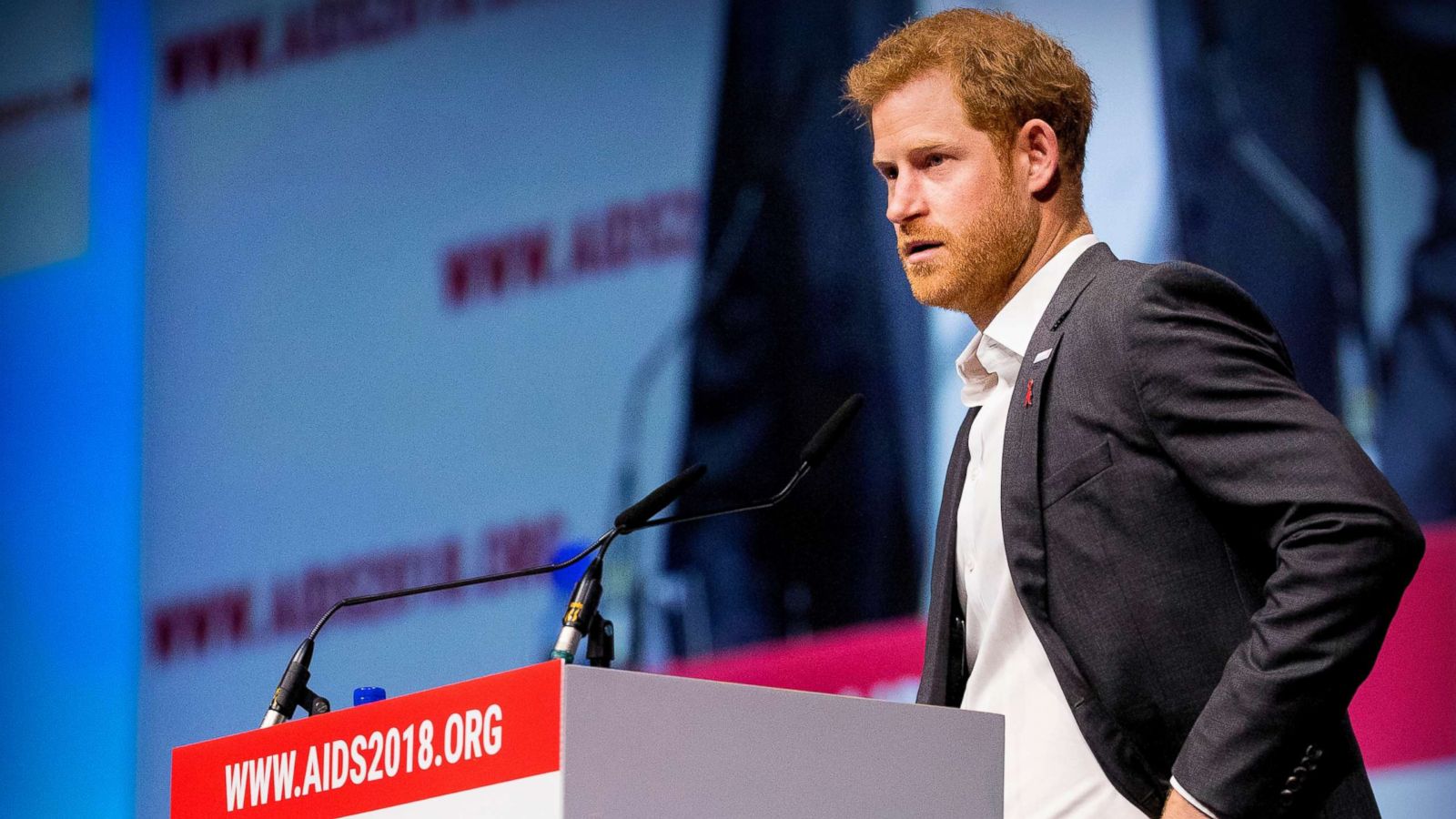 PHOTO: Prince Harry at the 22nd International AIDS Conference, Amsterdam, July 24, 2018.