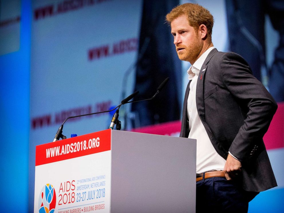   PHOTO: Prince Harry at the 22nd International AIDS Conference, Amsterdam, July 24, 2018. 