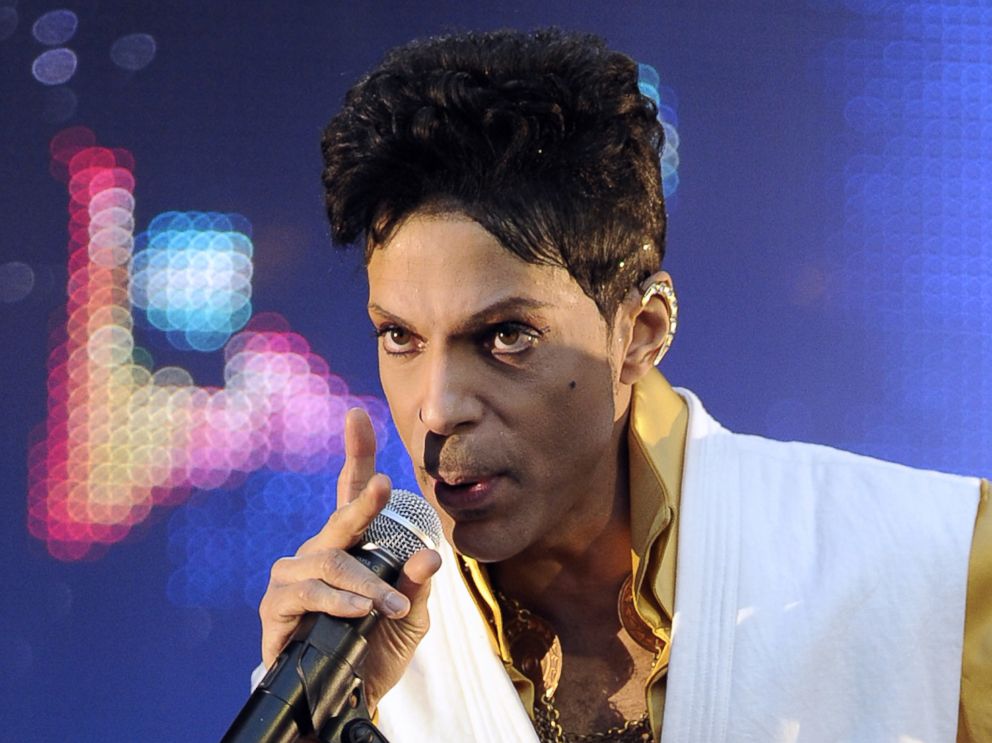 PHOTO: Singer and musician Prince (born Prince Rogers Nelson) performs on stage at the Stade de France in Saint-Denis, outside Paris, on June 30, 2011.
