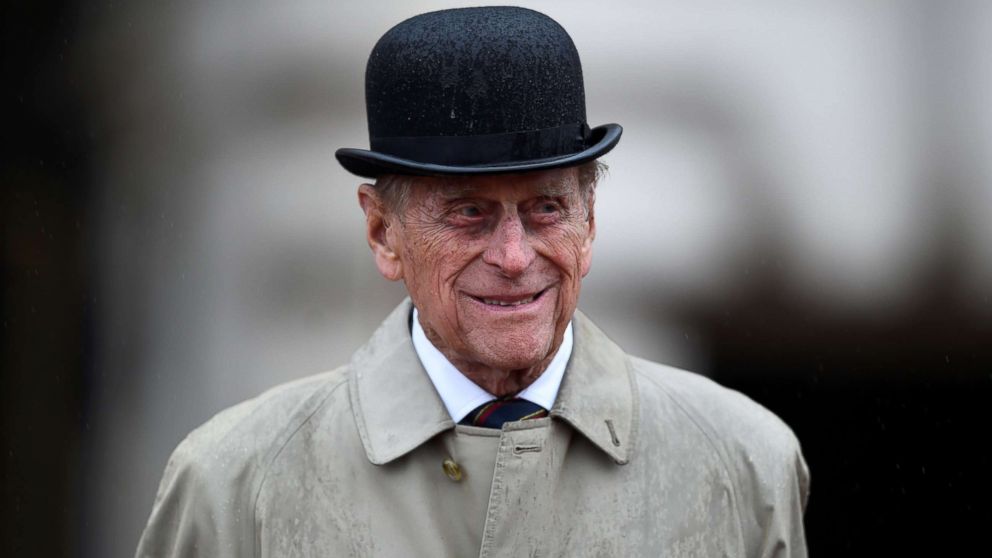 PHOTO: Britain's Prince Philip, in his role as Captain General, Royal Marines, attends a Parade to mark the finale of the 1664 Global Challenge, on the Buckingham Palace Forecourt, in central London, Britain, Aug. 2, 2017. 