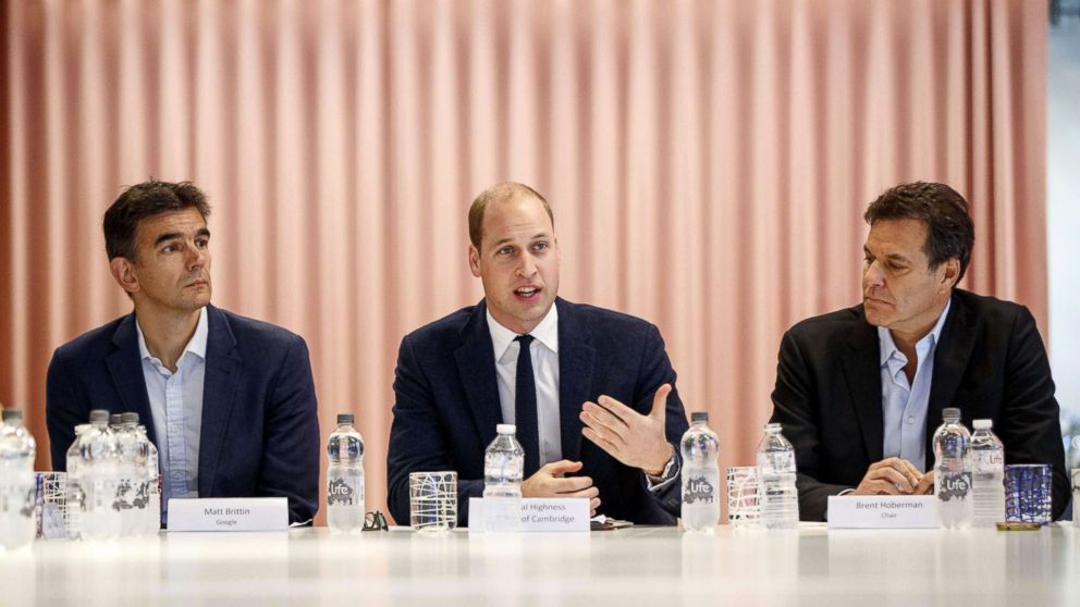 VIDEO: Prince William announced recommendations today for combating cyberbullying after convening a task force of leading tech companies to look at the issue.