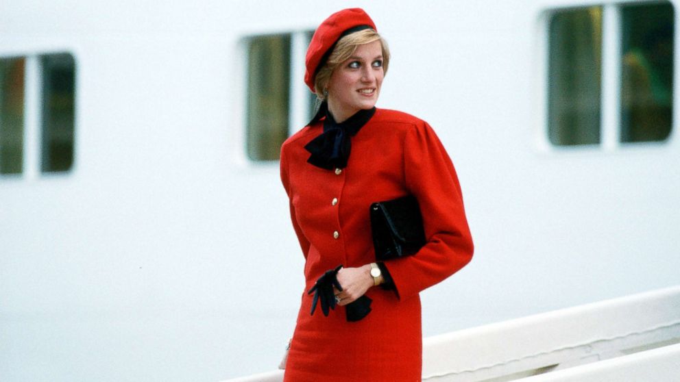 PHOTO: Princess Diana aboard the new P & O Cruise Liner 'Royal Princess', named in honour of her, after giving the ship its name at a formal naming ceremony, 	Nov. 15, 1984.
